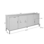 Dressoir Madison Natural | 210 cm