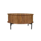 Salontafel Madison, Ø 80 cm, rond, naturel mangohout