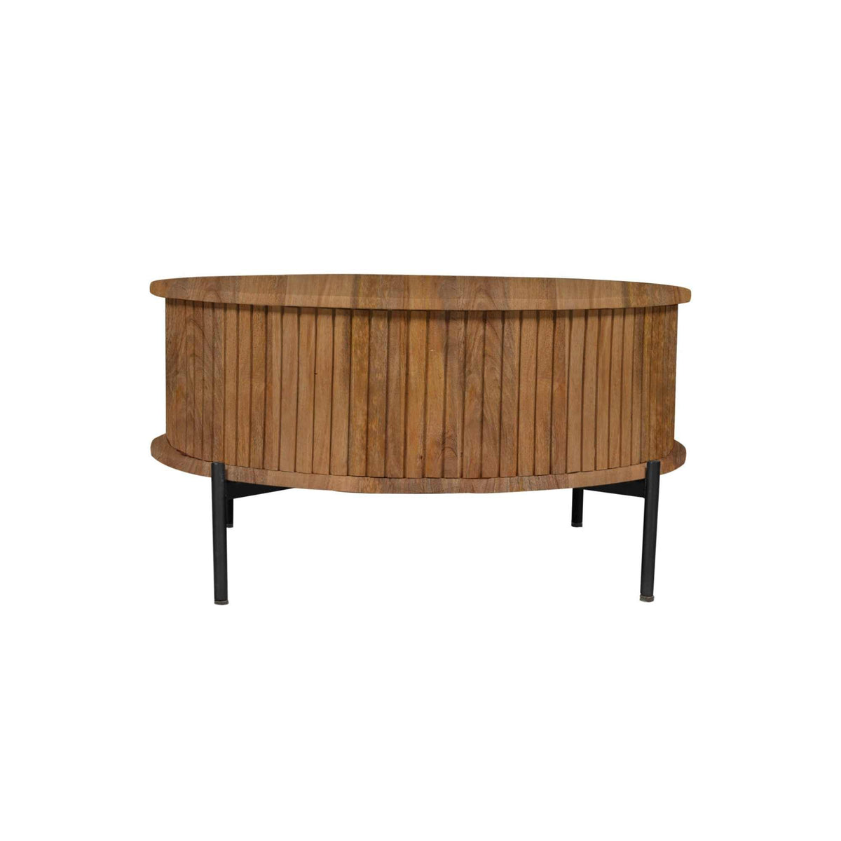 Salontafel Madison, Ø 80 cm, rond, naturel mangohout