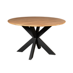 Eettafel Madison, Ø 110 cm, rond, naturel mangohout