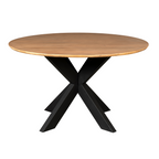 Eettafel Madison, Ø 150 cm, rond, naturel mangohout