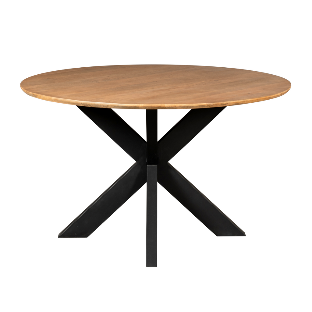 Eettafel Madison, Ø 150 cm, rond, naturel mangohout