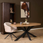 Eettafel Madison Naturel | 160 cm | Deens ovaal