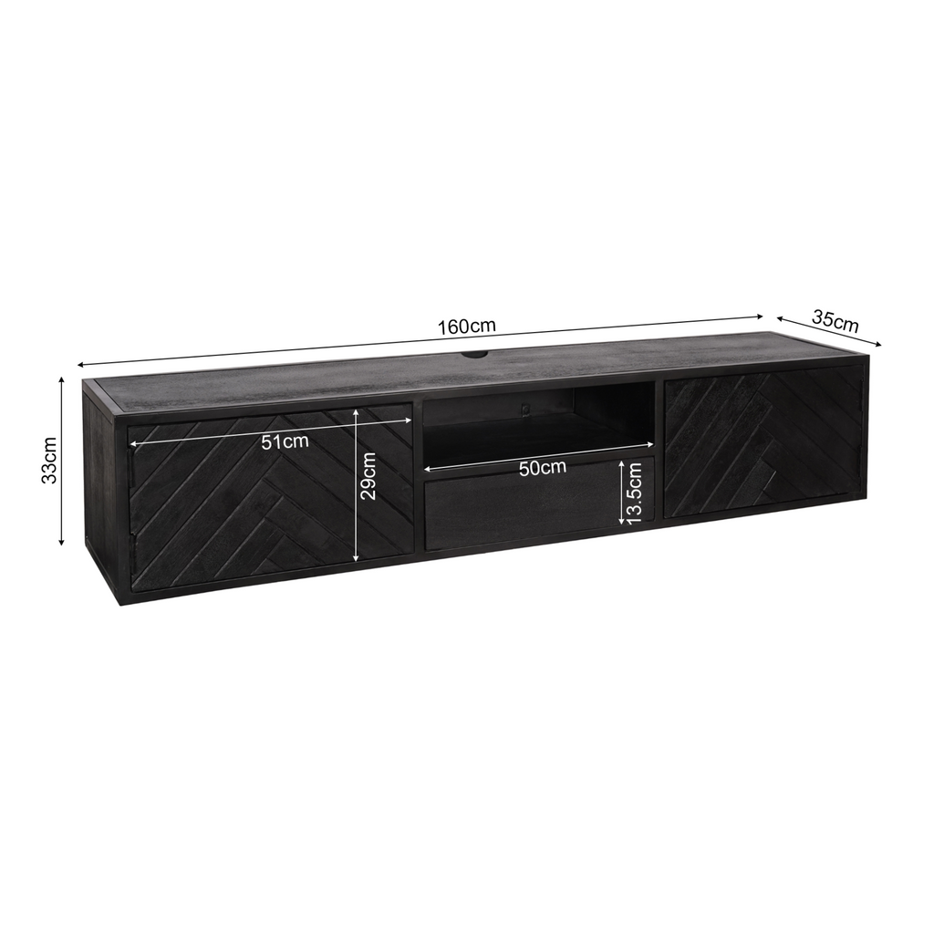 Zwevend tv meubel New York | 160 cm