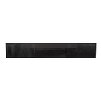 Zwevend tv-meubel New York, 240 cm, zwart mangohout, visgraat