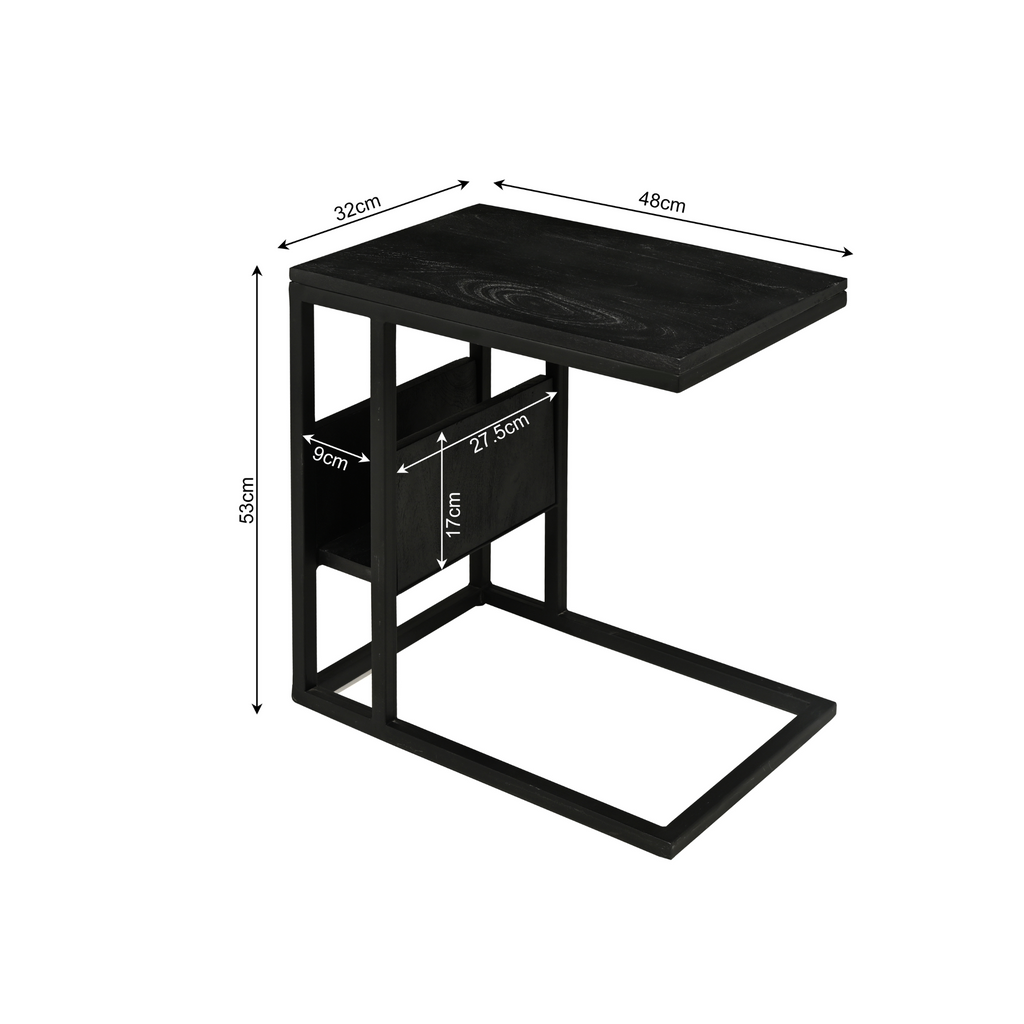 Slider | Zwart mangohout