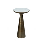 Bijzettafel Essy Small | Wit marmer 38 cm