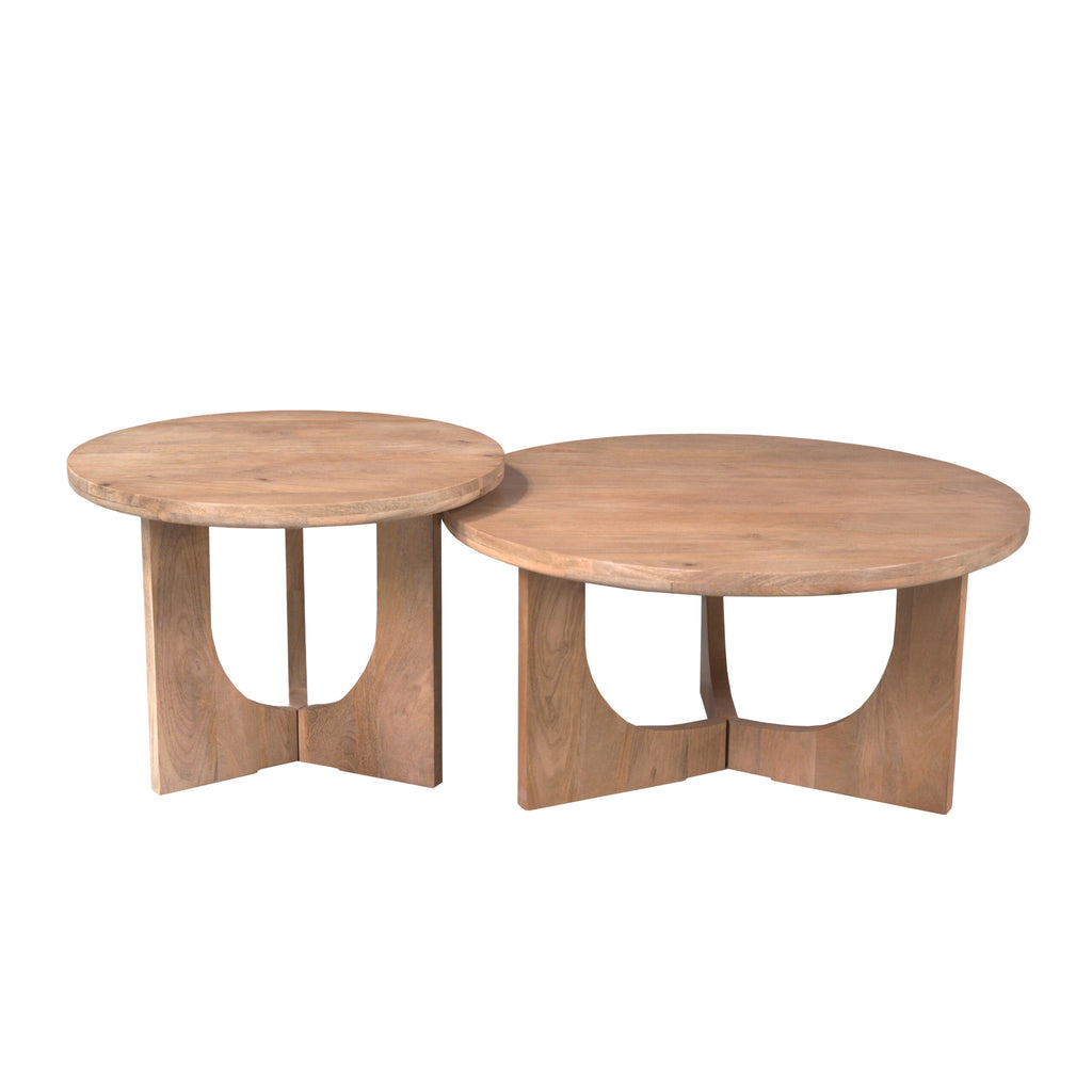 Salontafel Guus Naturel Mangohout 80 cm