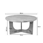 Salontafel Guus Naturel Mangohout 80 cm