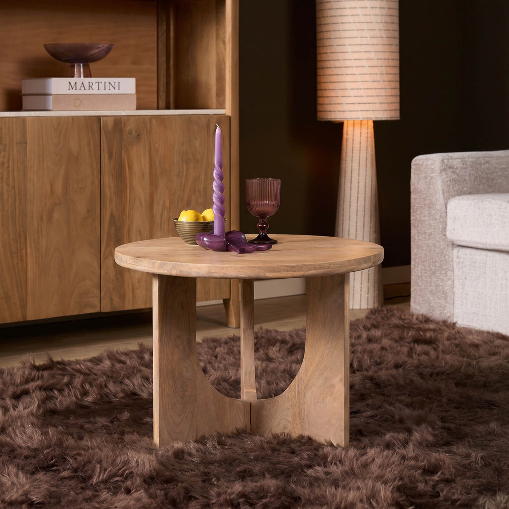 Salontafel Guus Naturel Mangohout 60 cm