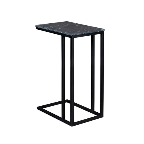 Bijzettafel Slider Marmer High, zwart marmer, 73 cm hoog