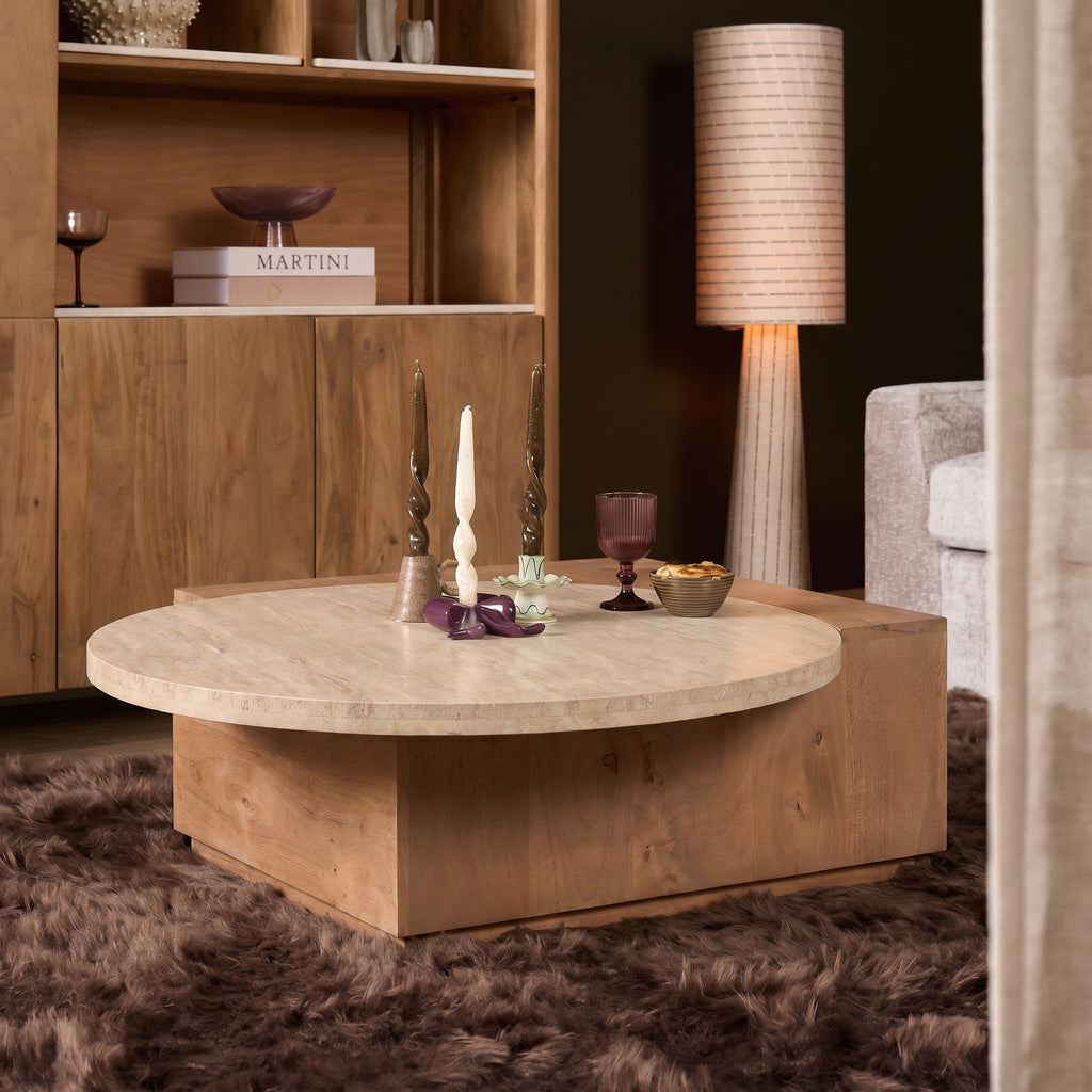 Salontafel Numa Naturel Travertin 103 cm