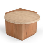 Bijzettafel Numa Naturel Travertin 60 cm