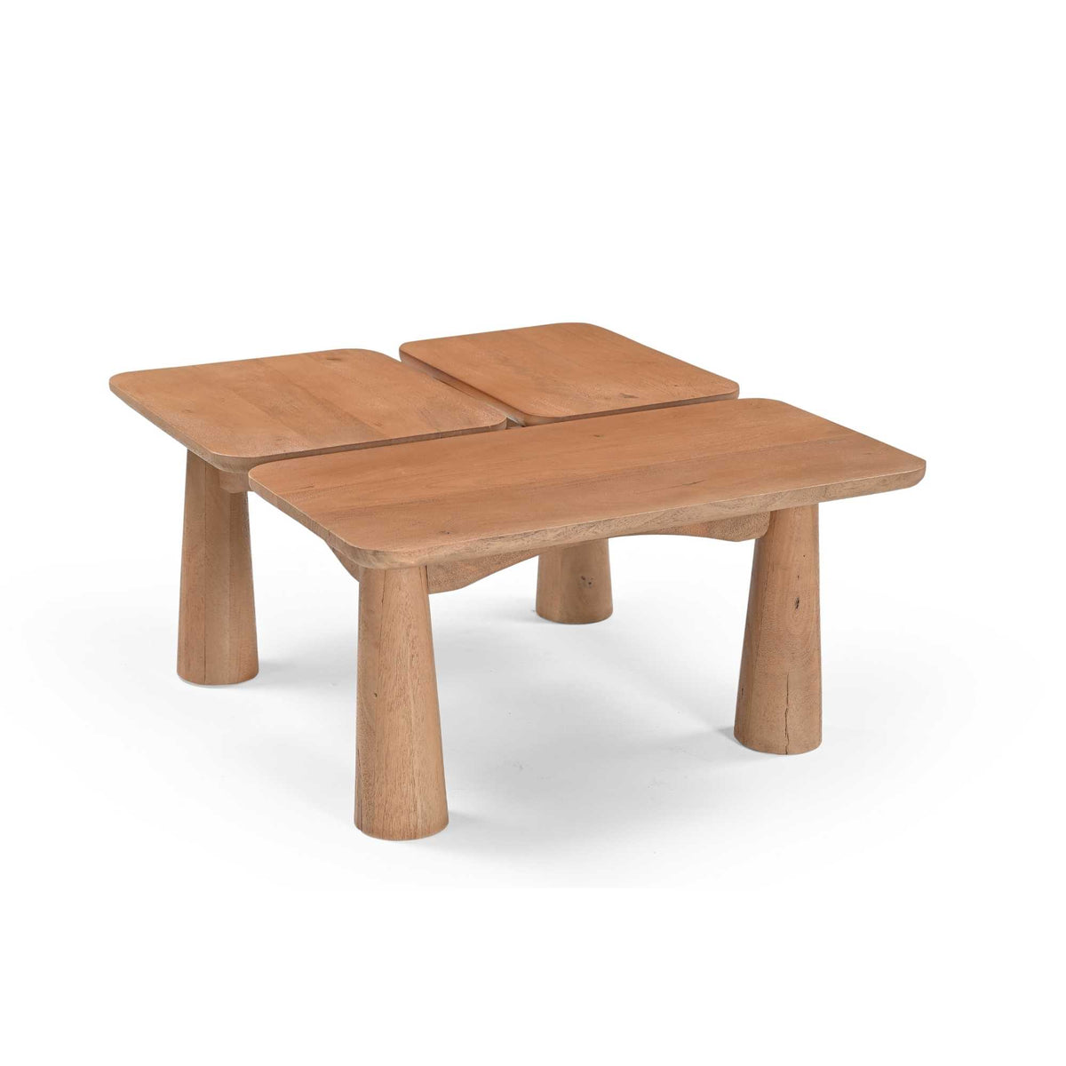 Salontafel Vona, 80 x 70 cm, naturel mangohout