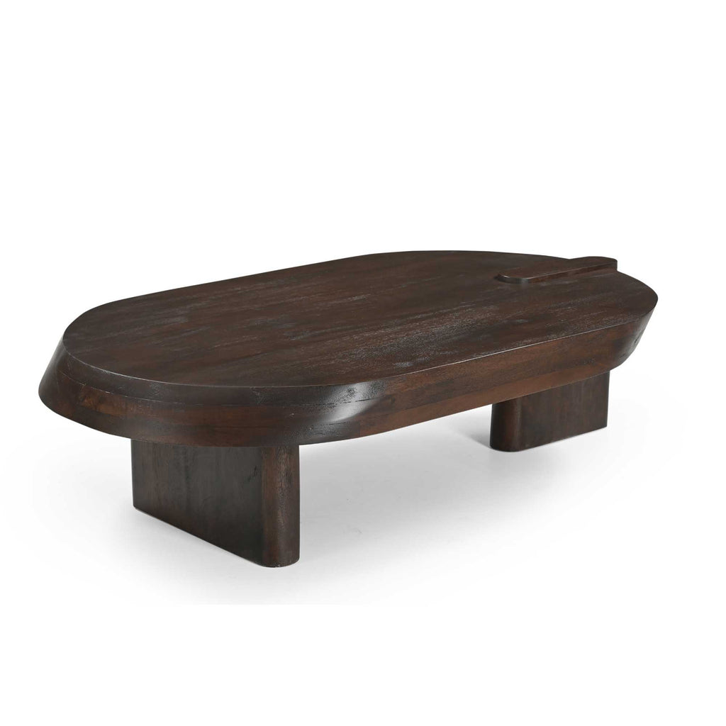 Salontafel Rava, 125 x 70 cm, bruin mangohout