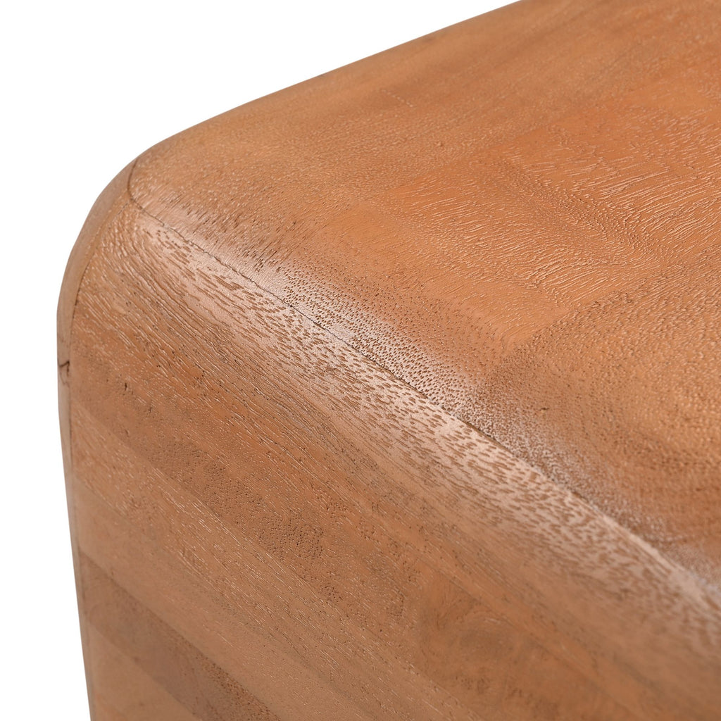 Bijzettafel Fedde, 45 x 45 cm, massief naturel mangohout