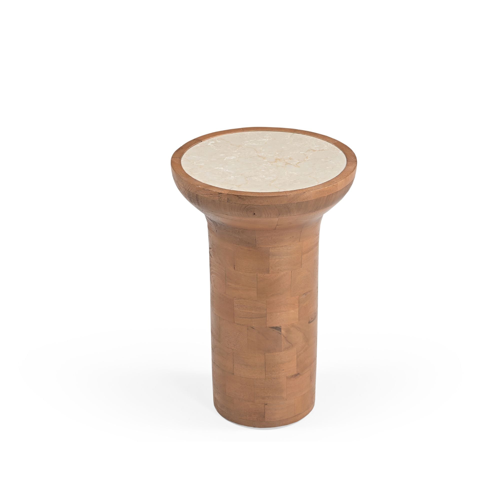 Bijzettafel Zoë Naturel Travertin 33 cm