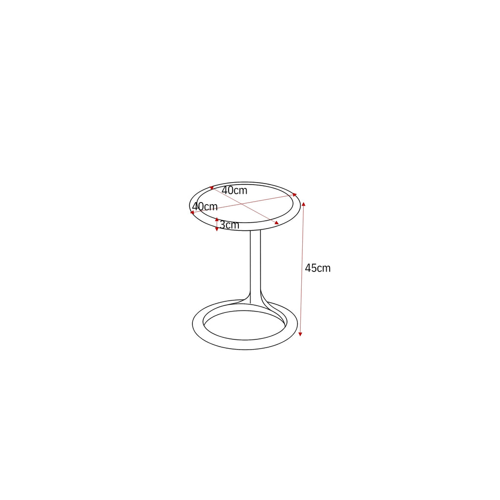 Salontafel Elias, 60 x 60 cm, glanzend wit