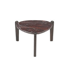 Bijzettafel Alva, Ø 70 cm, Red Levanto marmer
