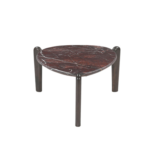 Bijzettafel Alva, Ø 70 cm, Red Levanto marmer