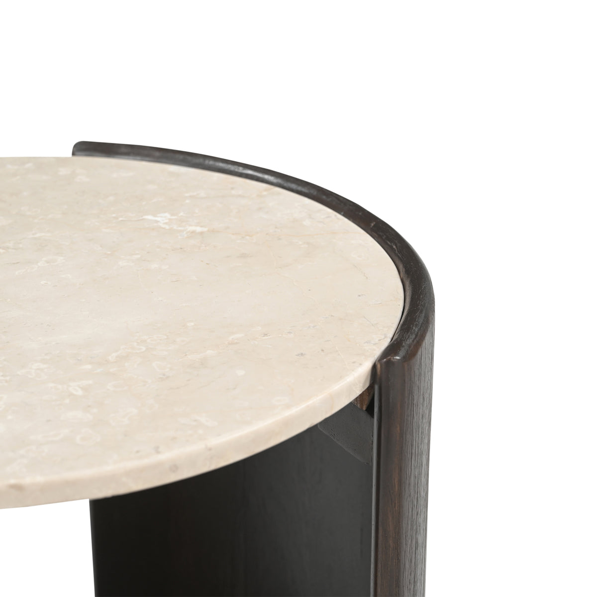 Bijzettafel Alva, Ø 70 cm, Red Levanto marmer