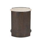 Bijzettafel Alva, Ø 70 cm, Red Levanto marmer