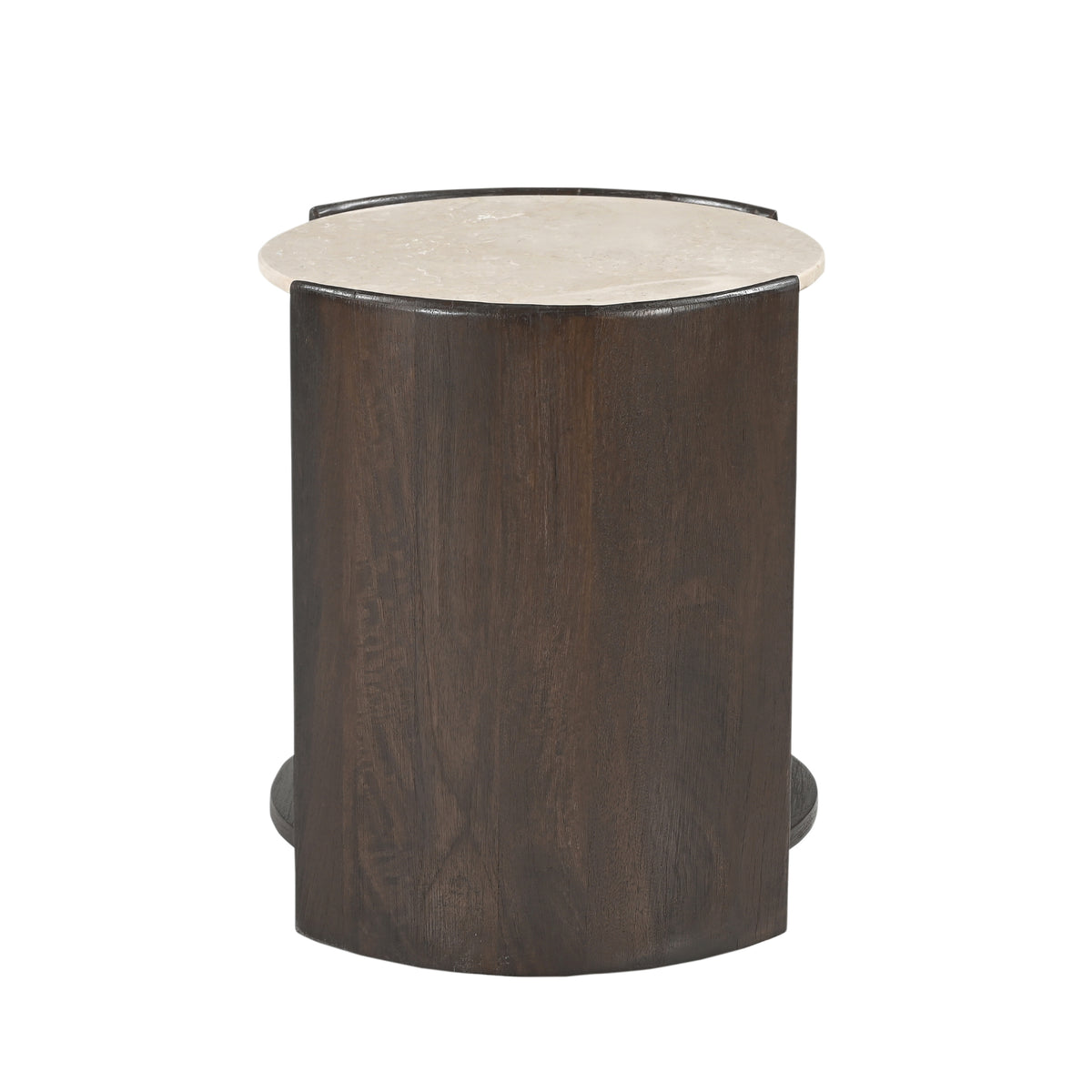 Bijzettafel Alva, Ø 70 cm, Red Levanto marmer