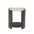 Bijzettafel Alva, Ø 70 cm, Red Levanto marmer