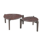 Bijzettafel Alva, Ø 70 cm, Red Levanto marmer