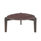 Bijzettafel Alva, Ø 70 cm, Red Levanto marmer