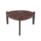 Salontafel Alva, rond, Ø 85 cm, Red Levanto marmer