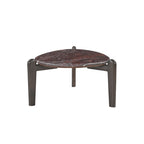 Salontafel Alva, rond, Ø 85 cm, Red Levanto marmer