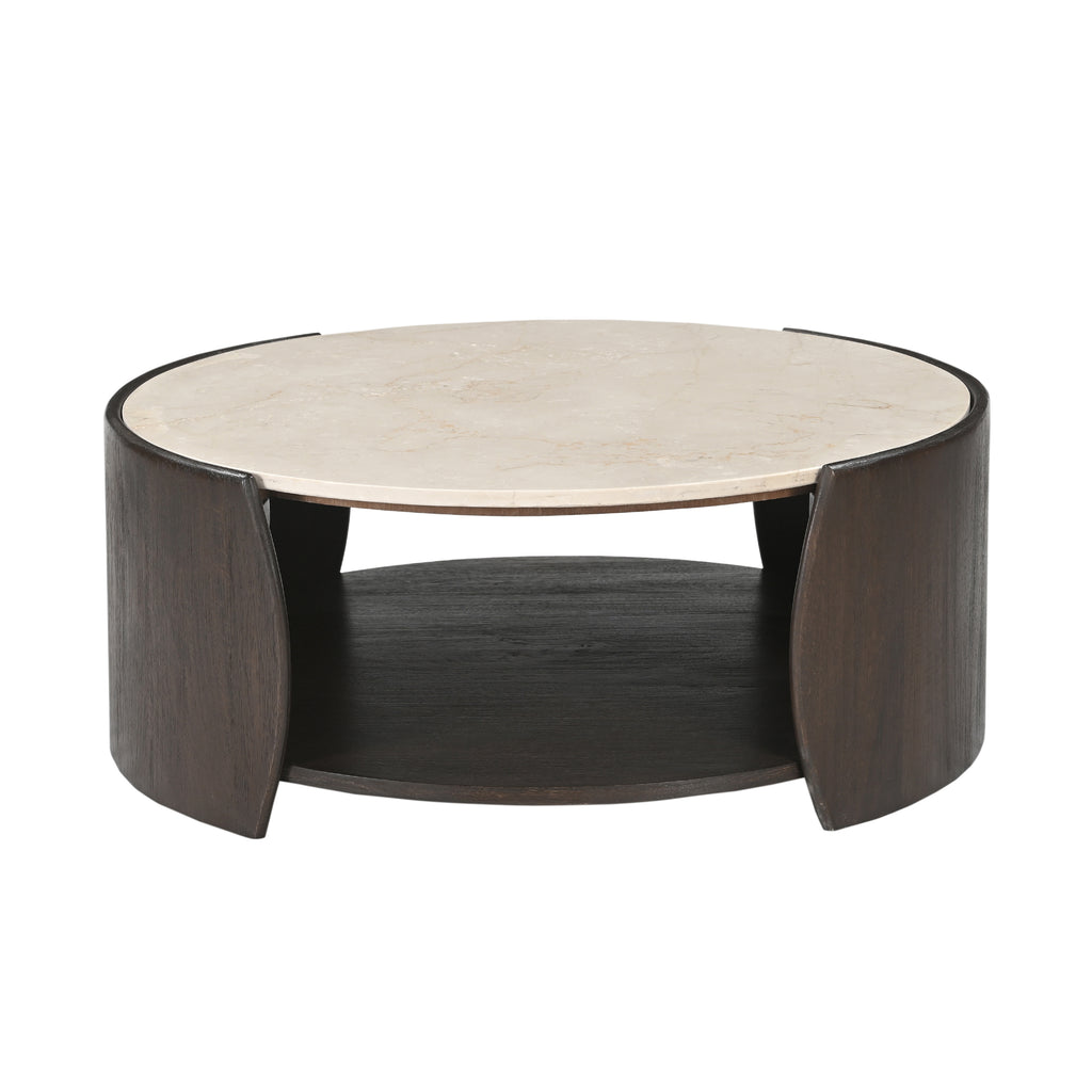 Salontafel Rune Botticino marmer 80 cm