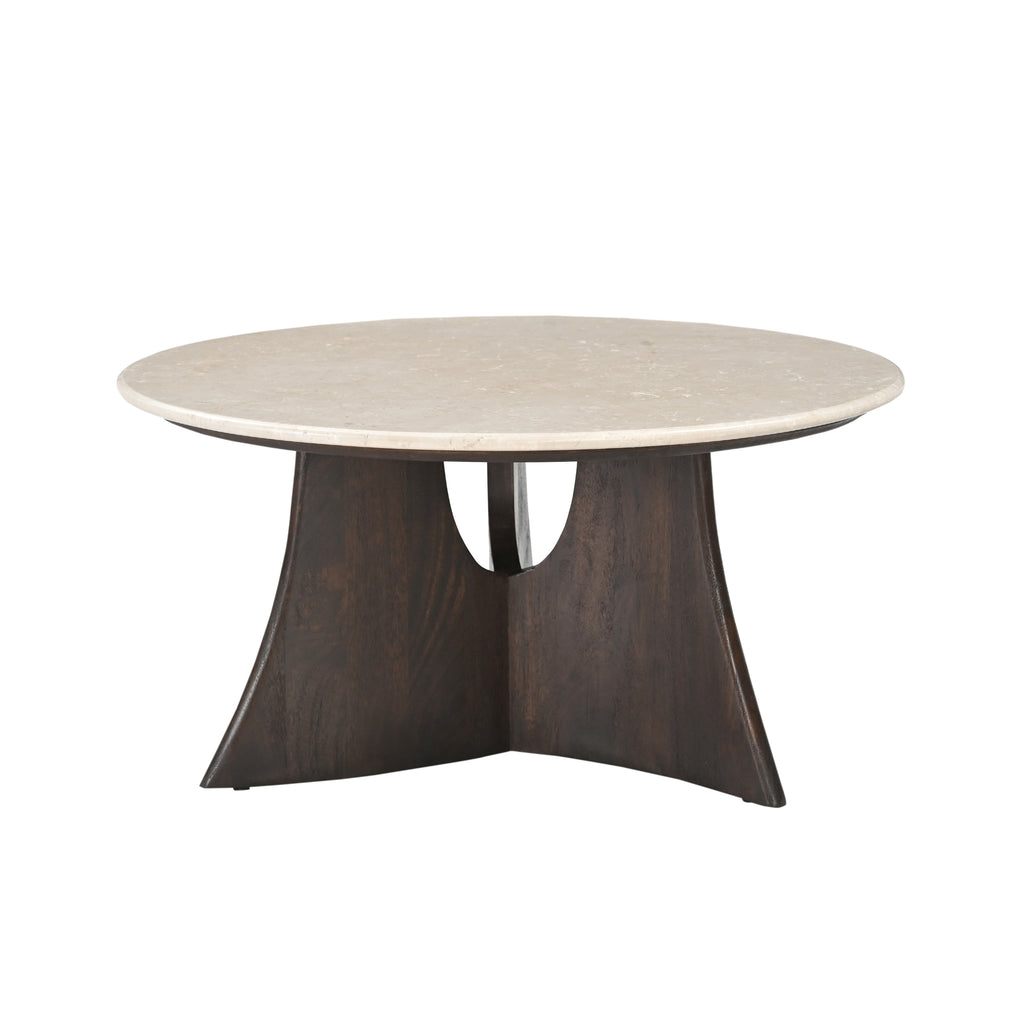 Salontafel Milo Botticino marmer 80 cm