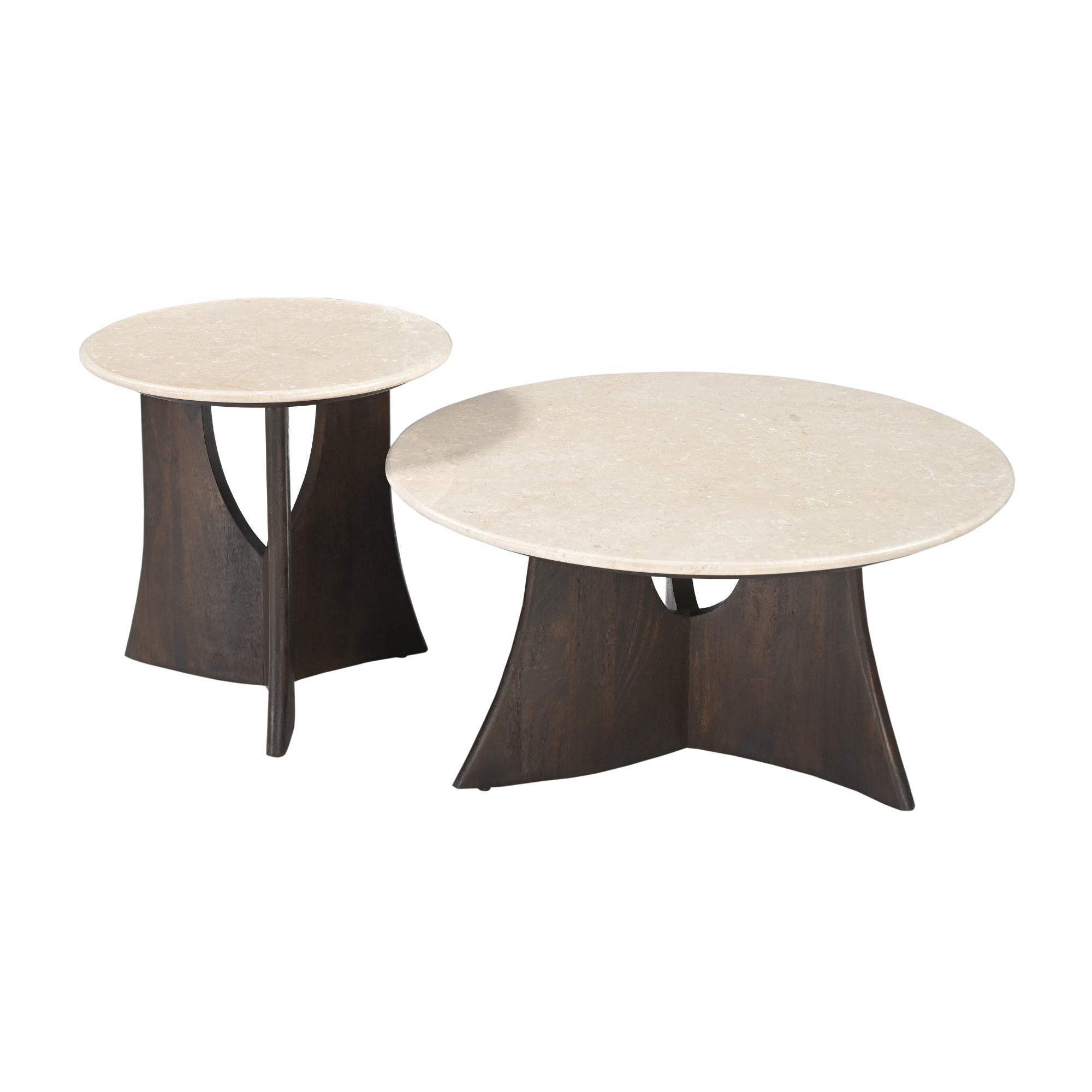 Salontafel Milo Botticino marmer 80 cm