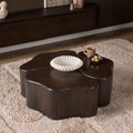 Salontafel Elara, 115 x 115 cm, organisch, bruin mangohout