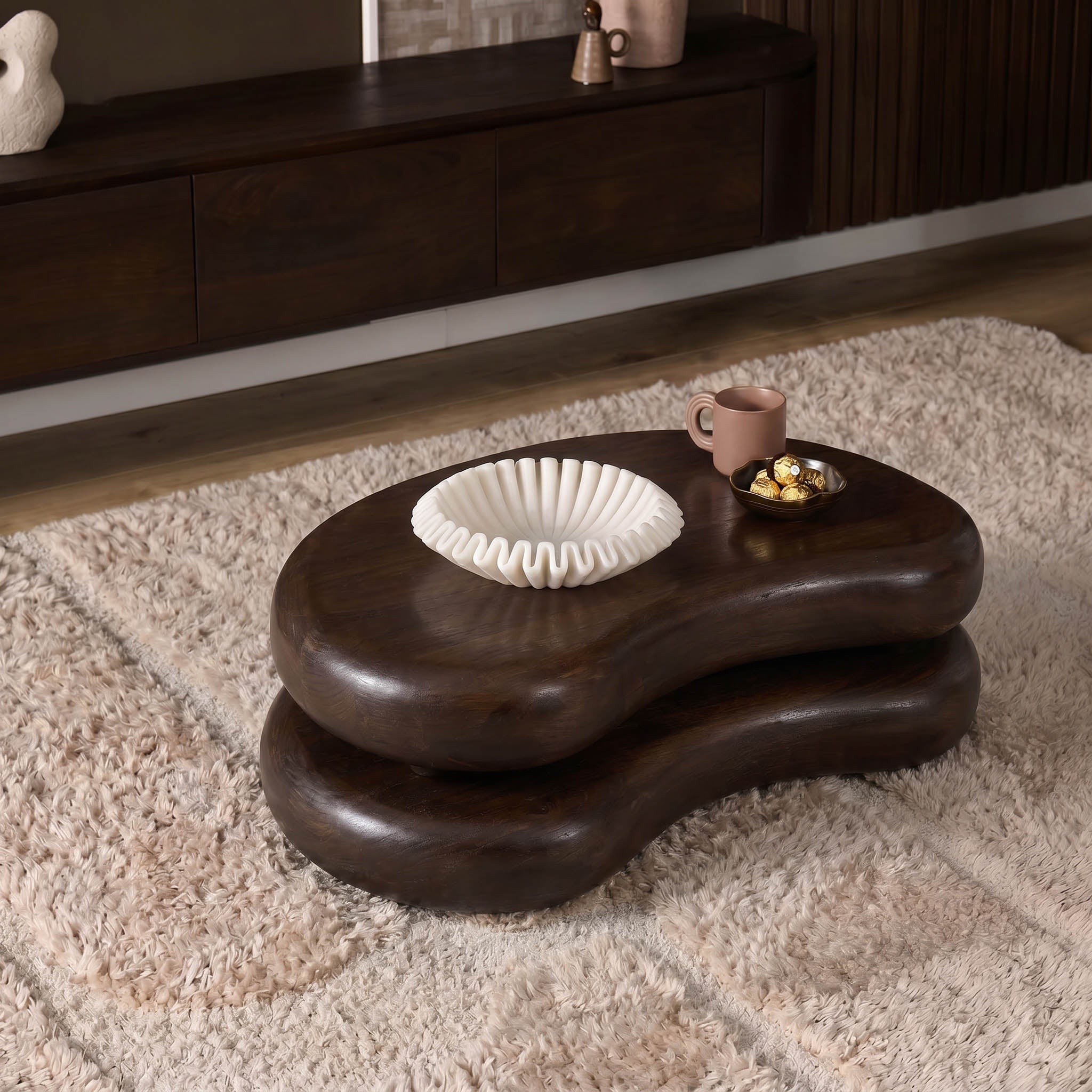 Salontafel Mads Mangohout Bruin 99 cm
