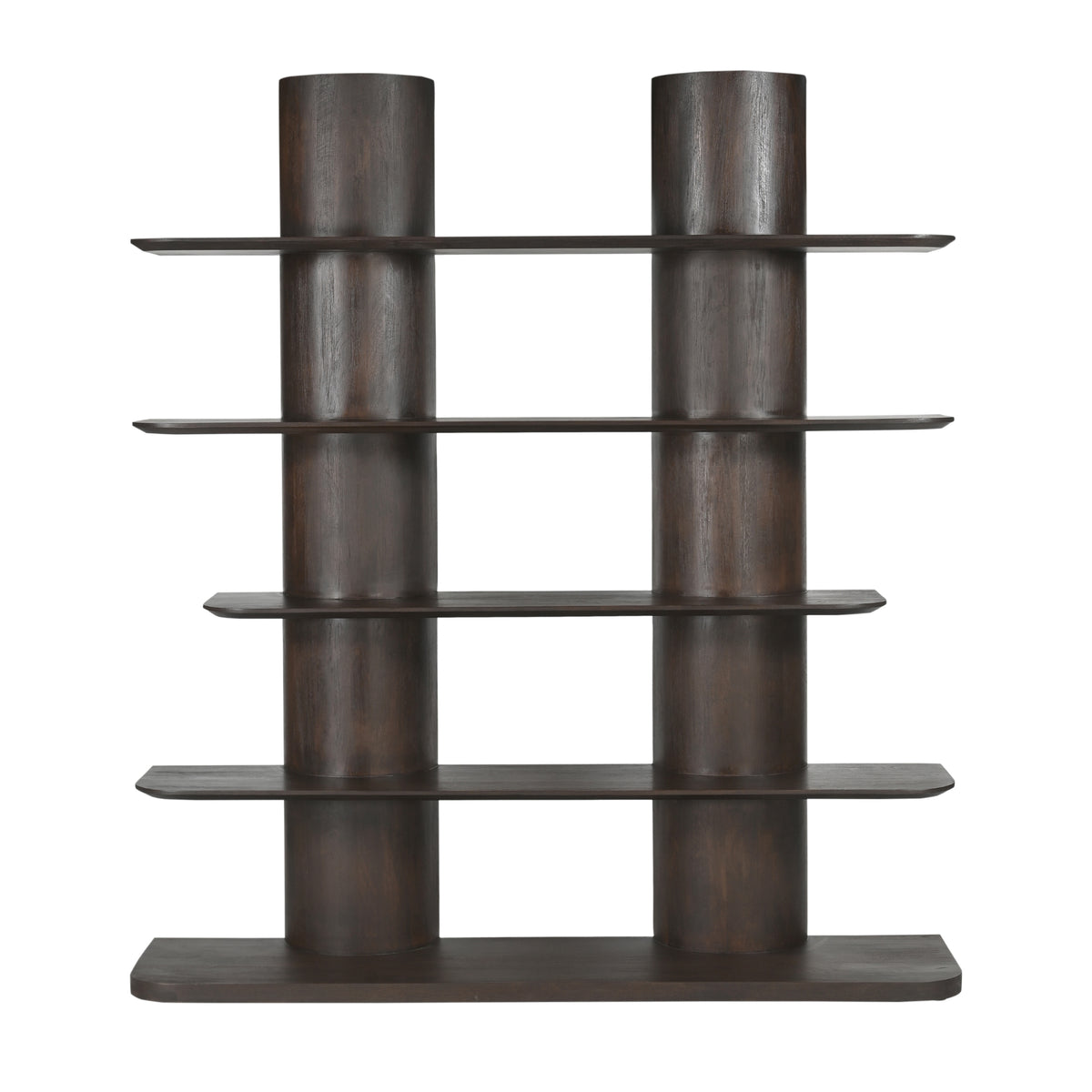 Boekenkast Finn, 180 cm, bruin mangohout