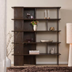 Wandkast Lina, 150 x 180 cm, bruin mangohout
