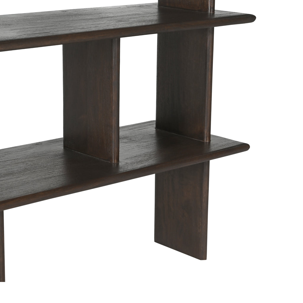 Wandkast Lina, 150 x 180 cm, bruin mangohout