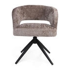 Eetkamerstoel Demi | Clay | Poot Black | Met armleuning