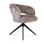 Eetkamerstoel Demi | Clay | Poot Black | Met armleuning
