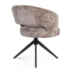 Eetkamerstoel Demi | Clay | Poot Black | Met armleuning
