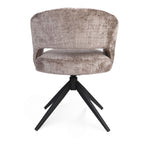 Eetkamerstoel Demi | Clay | Poot Black | Met armleuning