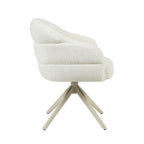Eetkamerstoel Bella | Off White | Poot Sand | Met armleuning
