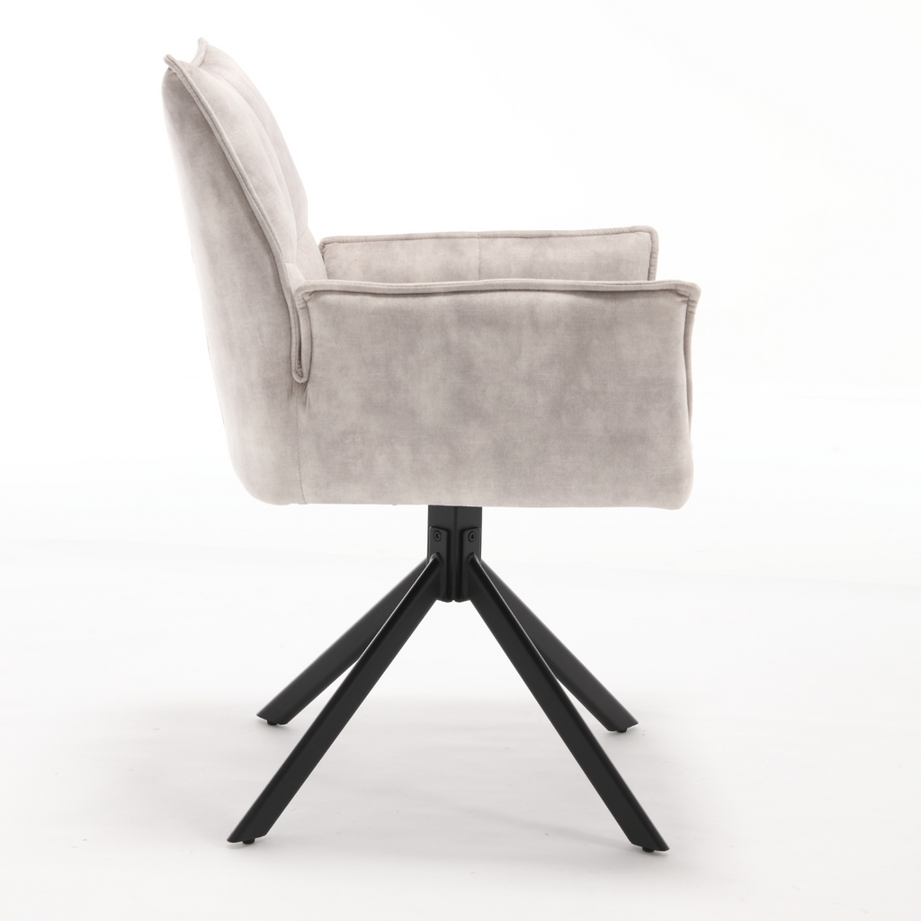 Eetkamerstoel Dani | Velvet Champagne (set of 2)