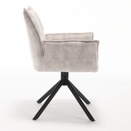 Eetkamerstoel Dani | Velvet Champagne (set of 2)