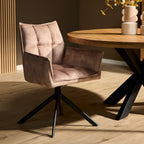 Eetkamerstoel Dani | Velvet Beige (set of 2)