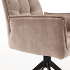Eetkamerstoel Dani | Velvet Beige (set of 2)