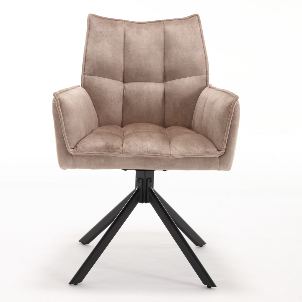 Eetkamerstoel Dani | Velvet Beige (set of 2)